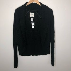 AMERICAN EAGLE AERIE BLACK ANGORA CARDIGAN